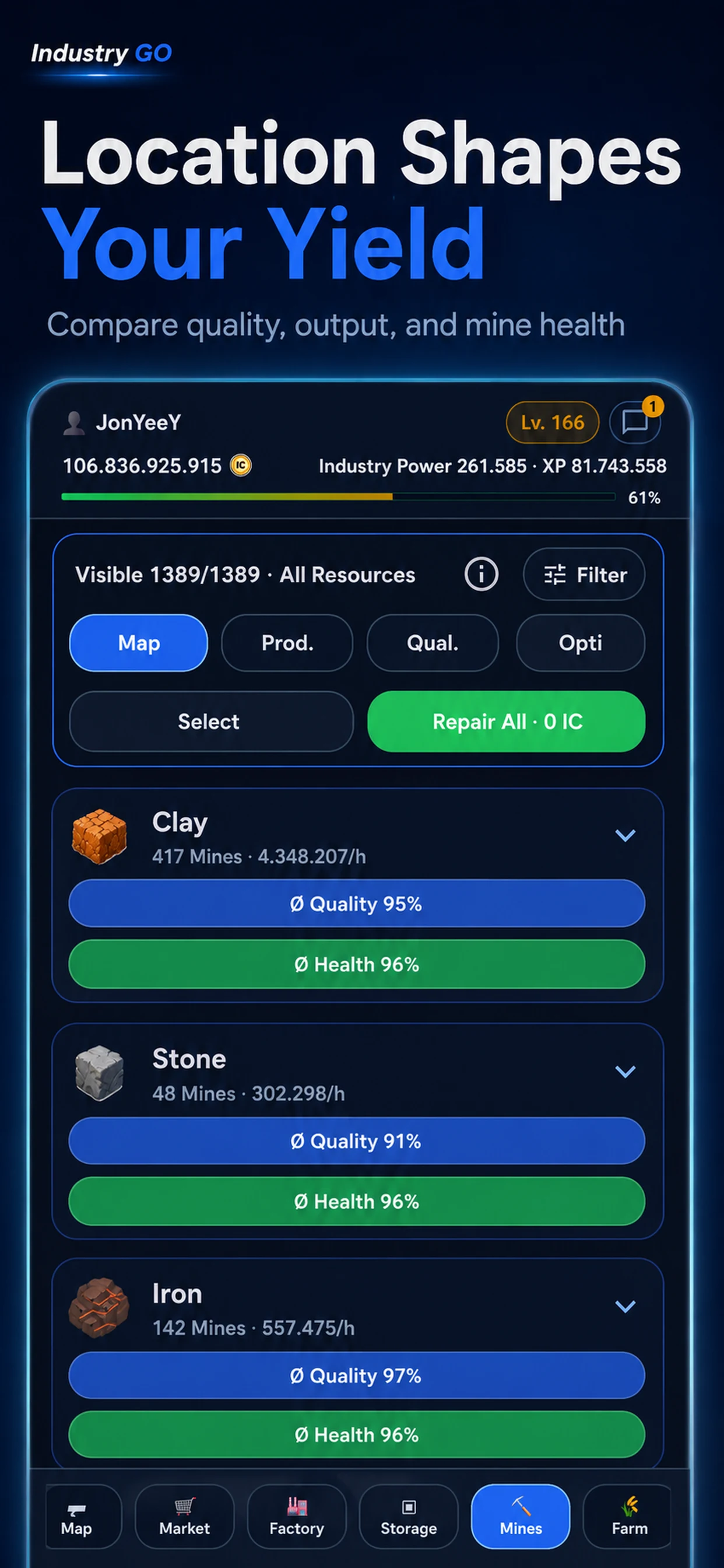 Industry GO: GPS Tycoon screenshot